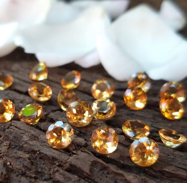 Citrino golden, facetado 5mm