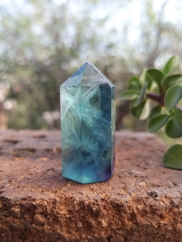 Punta de fluorita 3.5x1.5cm