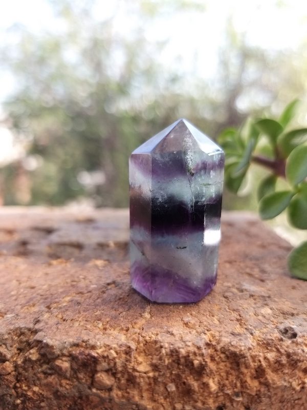 Punta de fluorita 3.5x1.5cm