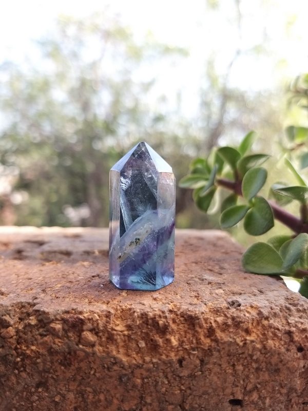 Punta de fluorita 3.5x1.5cm