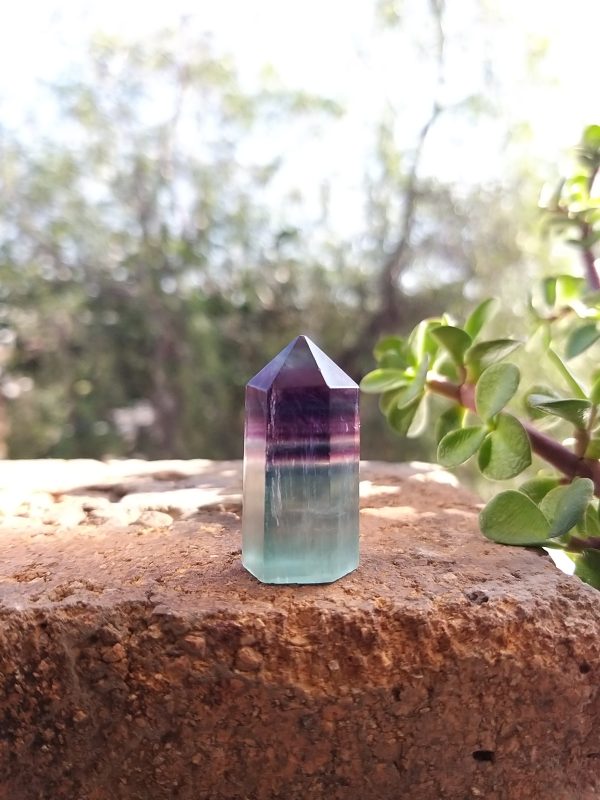 Punta de fluorita 3.3x1.5cm