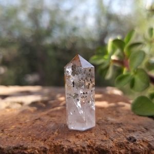 Punta de cuarzo pirita 25x10mm