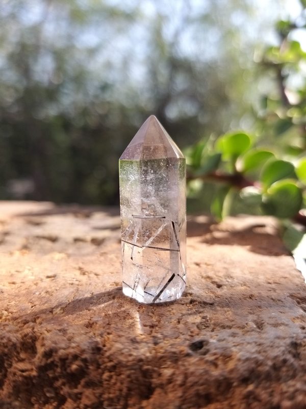 Punta cuarzo turmalinado 25x10mm