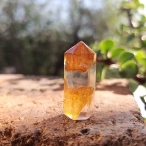 Punta de cuarzo hematoide 25x10mm