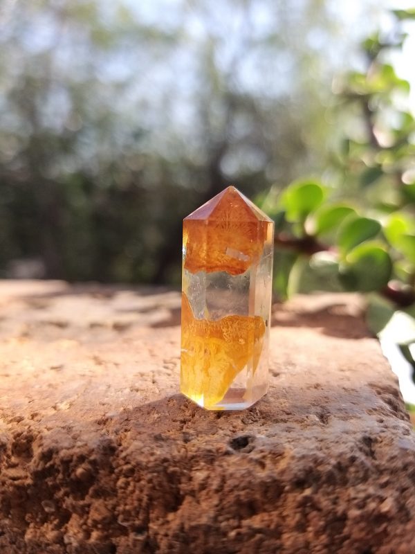 Punta de cuarzo hematoide 25x10mm