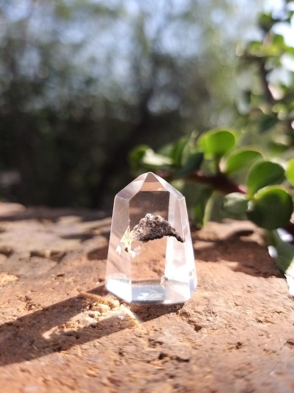 Punta cuarzo con inclusiones 22x15mm