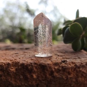 Punta de cuarzo rutilado 25x10mm (A)