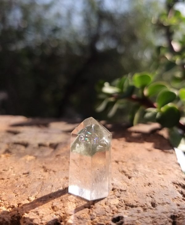Punta cuarzo con inclusiones 20x7mm - Imagen 3