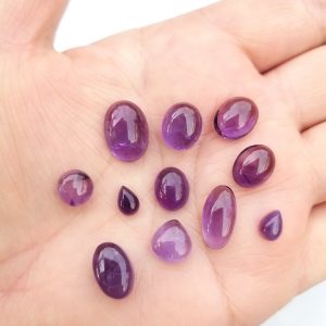 Amatista cabuchón, lote n°4