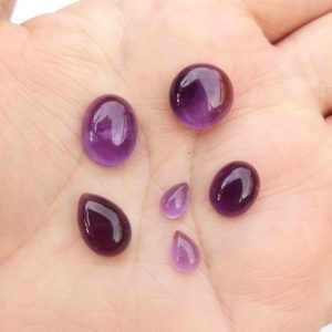 Amatista cabuchón, lote n°3