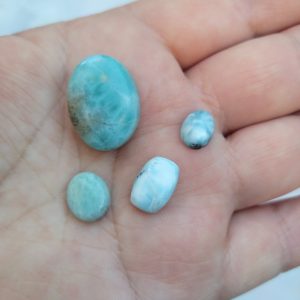 Larimar cabuchón, lote n°14
