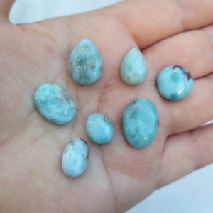 Larimar cabuchón, lote n°15