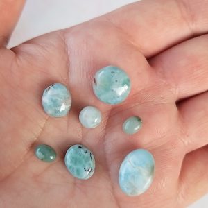 Larimar cabuchón, lote n°20