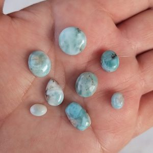 Larimar cabuchón, lote n°22