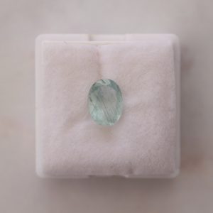 Aguamarina facetada 9x7mm