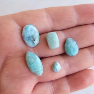 Larimar cabuchón, lote n°16